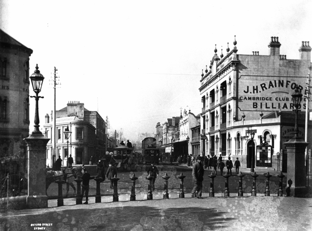 Double decker steam tram on Oxford Street